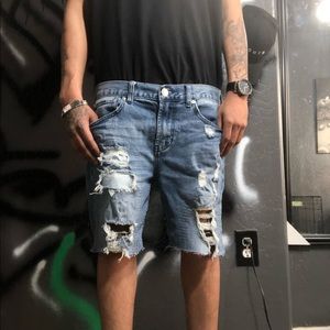 PACSUN Men’s Ripped Shorts